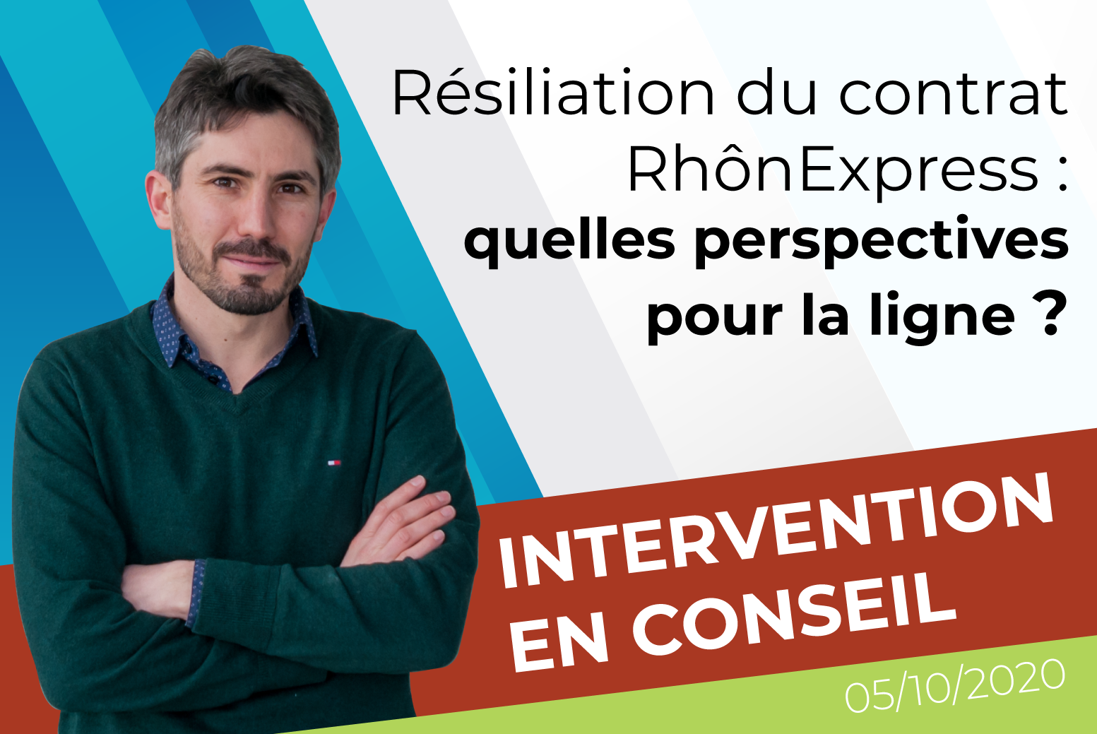 Intervention de Laurent Legendre, président du groupe « Métropole insoumise, résiliente et solidaire » a propos de la délibération relative au RhônExpress lors du conseil de la métropole de Lyon du 5 octobre 2020