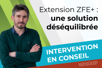 Intervention de Laurent Legendre sur l'extension de la ZFE de la Métropole de Lyon. Un avis mitigé pour une solution qui nous semble déséquilibrée.