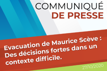 Communiqué du @groupemirs relatif à l'évacuation du Squat de l'ex-Collège Maurice Scève, intervenu ce mardi 27 octobre 2020 à la demande de la Métropole.